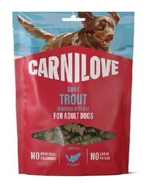 CARNILOVE Dog Soft Snack Trout 200g miękkie przysmaki z pstrągiem dla dorosłych psów